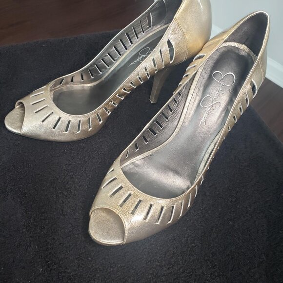 JESSICA SIMPSON Peep Toe Heels - Picture 7 of 7